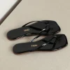 TKEES Slippers - Square Toe Lily - licorice