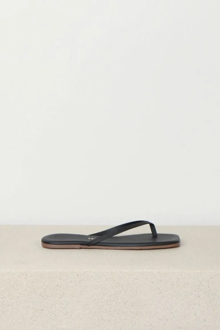 TKEES Slippers - Square Toe Lily - black