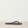 TKEES Slippers - Square Toe Lily - carob croc