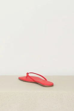 TKEES Slippers - Square Toe Lily - red