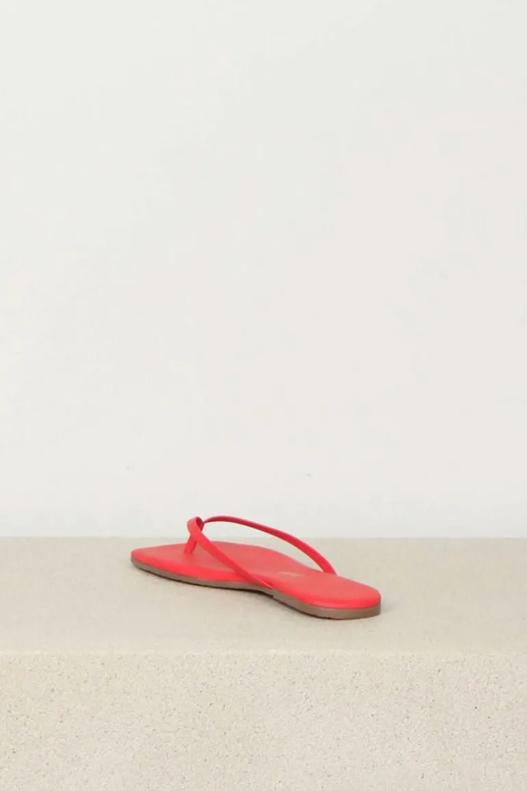 TKEES Slippers - Square Toe Lily - red
