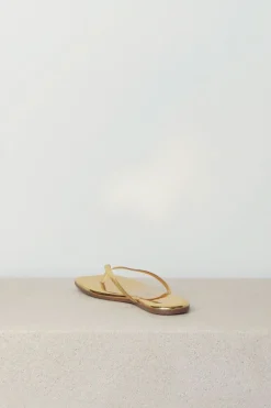 TKEES Slippers - Square Toe Lily Mirror - Gold