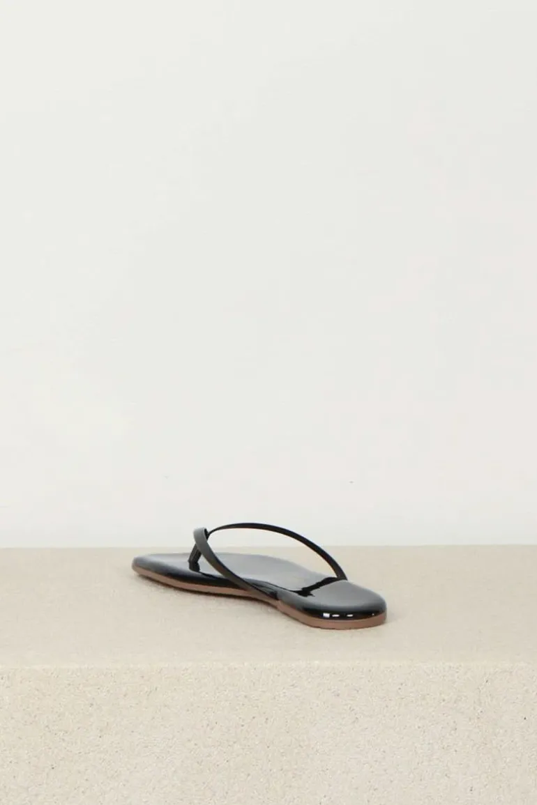 TKEES Slippers - Square Toe Lily - licorice