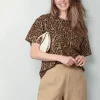 6397 T-shirt - Seamed Perfect Tee - Leopard