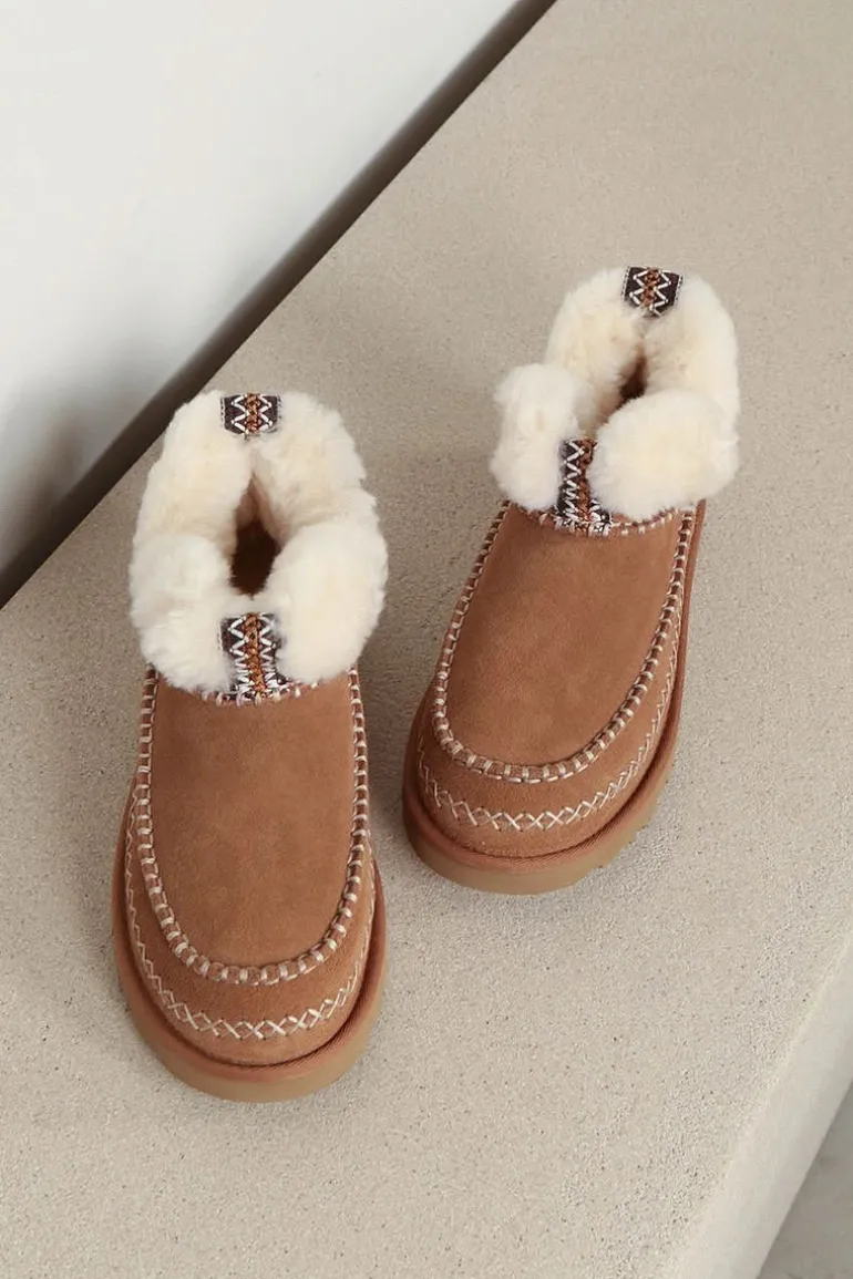 UGG Laarsjes - Classic Ultra Mini Alpine - Chestnut