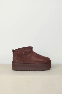 UGG uggs - CLASSIC ULTRA MINI PLATFORM - burnt cedar