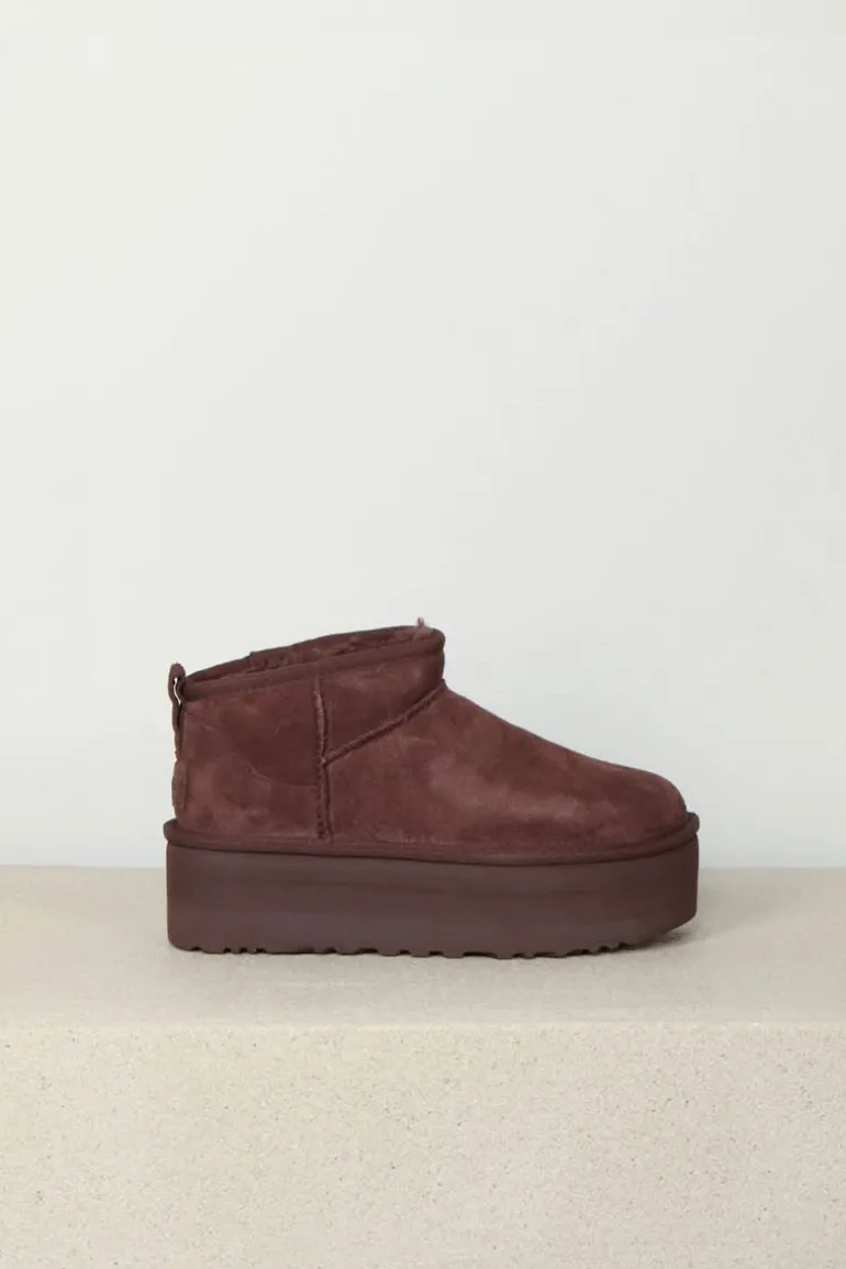 UGG uggs - CLASSIC ULTRA MINI PLATFORM - burnt cedar