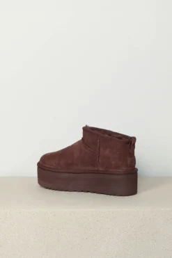 UGG uggs - CLASSIC ULTRA MINI PLATFORM - burnt cedar