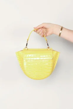 Wandler Tas - Hortensia mini - Yellow croco