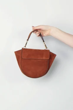 Wandler Tas - Hortensia Mini - Tan Suede