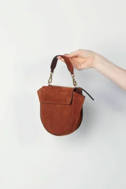 Wandler Tas - Hortensia Mini - Tan Suede