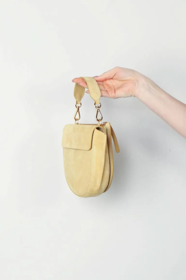 Wandler Tas - Hortensia Mini - Sandy Suede