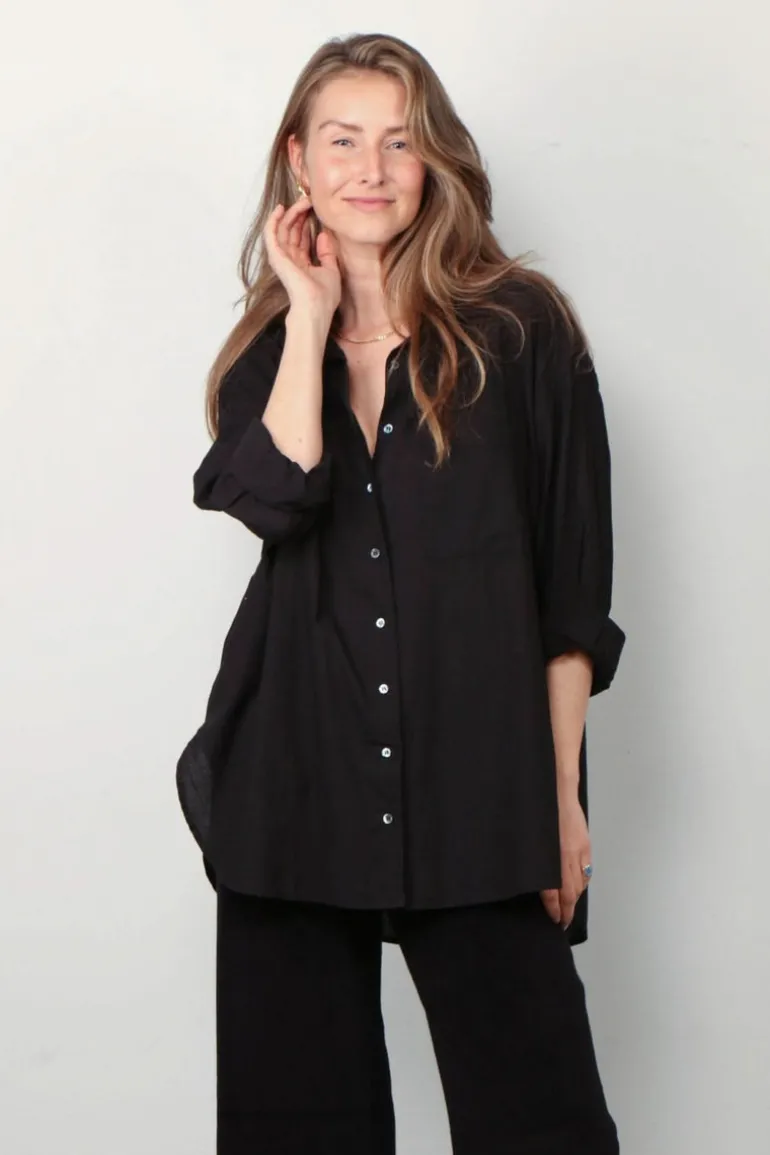 Xirena Blouse - Sydney - Black