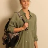 Xirena Blouse - Sydney - Green army