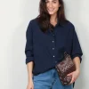 Xirena Blouse - Sydney - Navy
