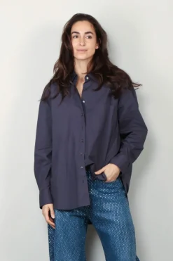 Xirena Blouse - Sydney - Cinder Blue