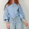 Xirena Blouse - Damien - Dusty Blue