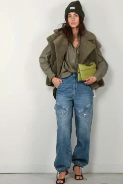 Xirena Blouse - X5AVC006 Sydney - Army green