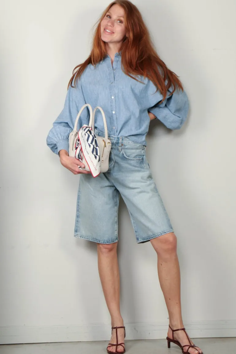 Xirena Blouse - Damien - Dusty Blue