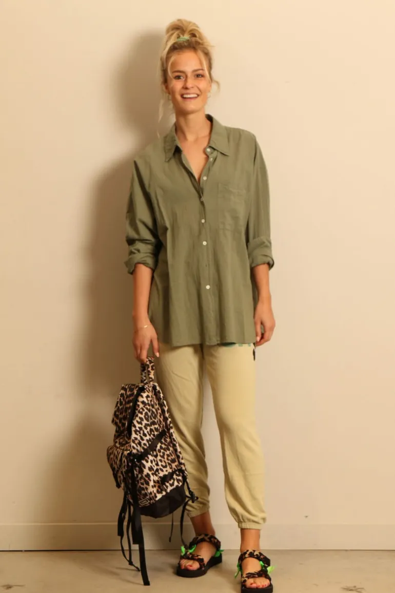 Xirena Blouse - Sydney - Green army