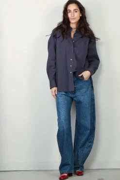 Xirena Blouse - Sydney - Cinder Blue