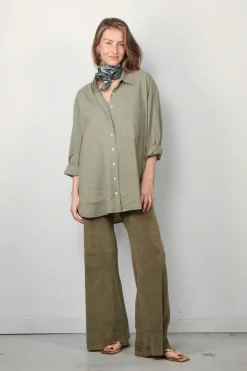 Xirena Blouse - Sydney - Dark Seagrass