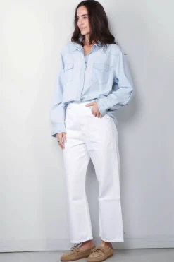 Xirena Blouse - Griffen - Air Blue