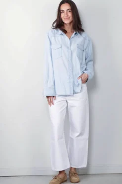Xirena Blouse - Griffen - Air Blue