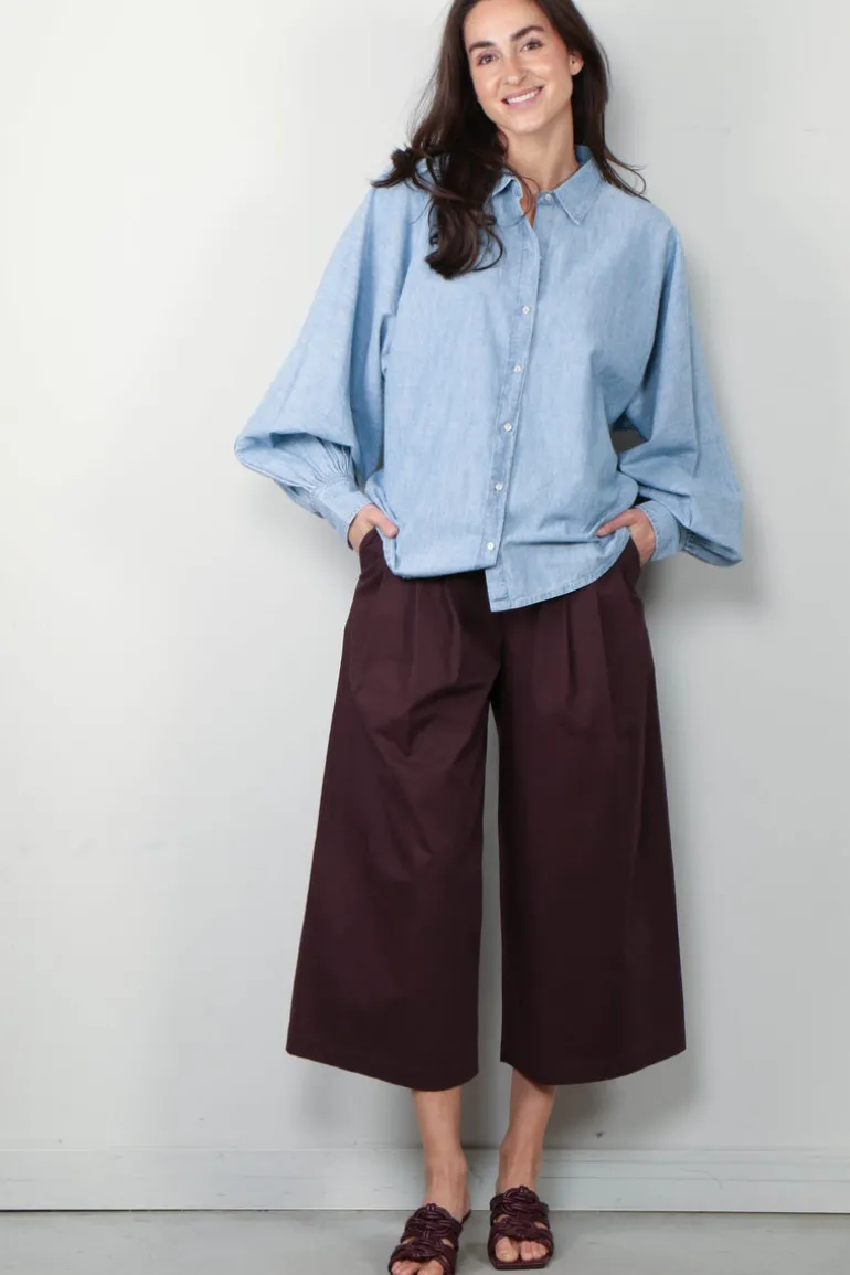 Xirena Blouse - Damien - Dusty Blue